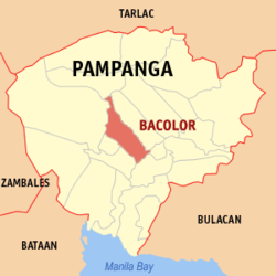 philippines bacolor map